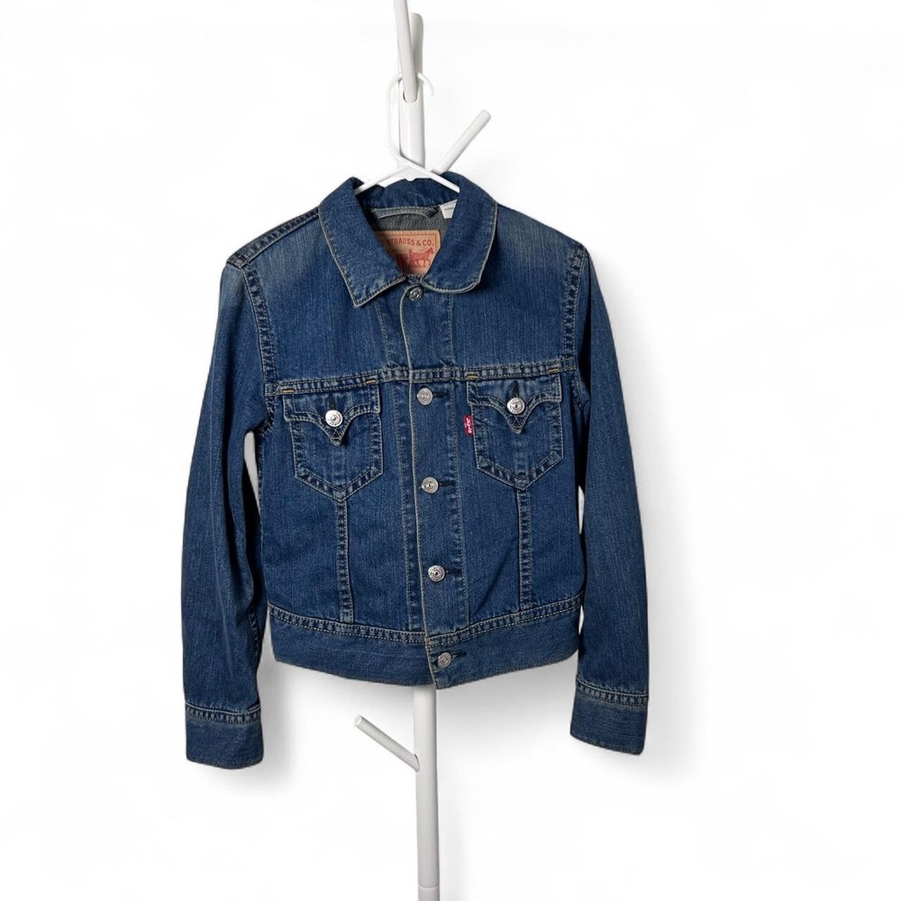 Levis TYPE 1 Iconic Denim Jacket Women's Size M Trucker Western Rodeo Jean Y2K